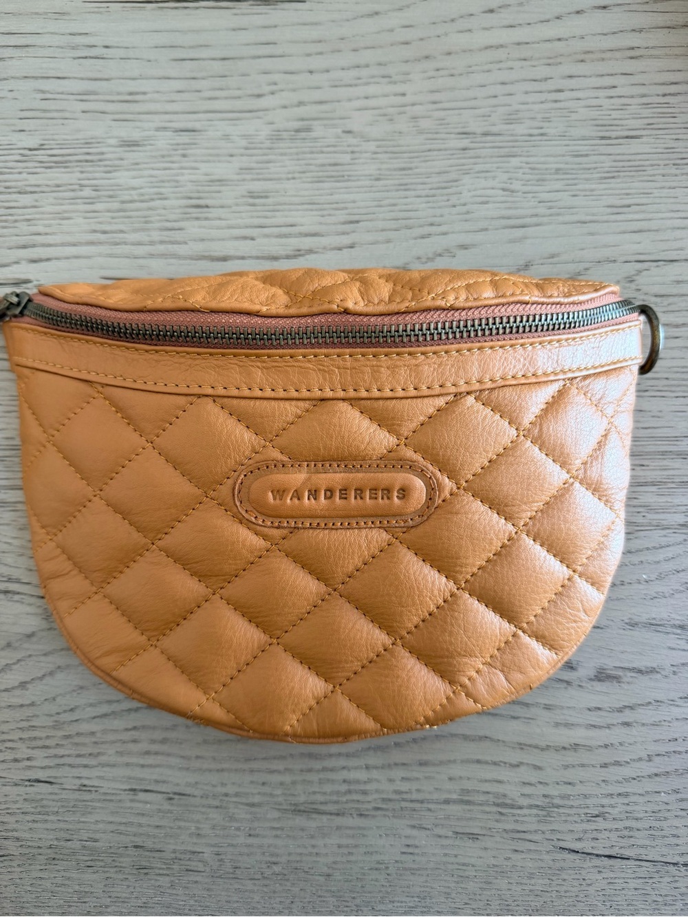 Wanderers Quilted Crossbody in Tan - Picture 7 of 10